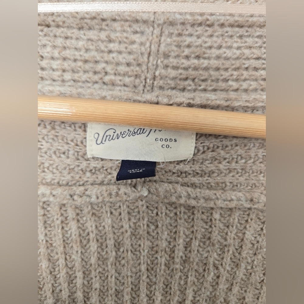 Universal Thread Tan Ribbed Cardigan Size Small - Picture 5 of 6